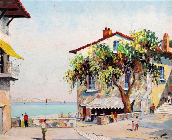 § Cecil Rochfort DOyly John (1906-1993) St Maxime, South of France, 16.5 x 20.5in.